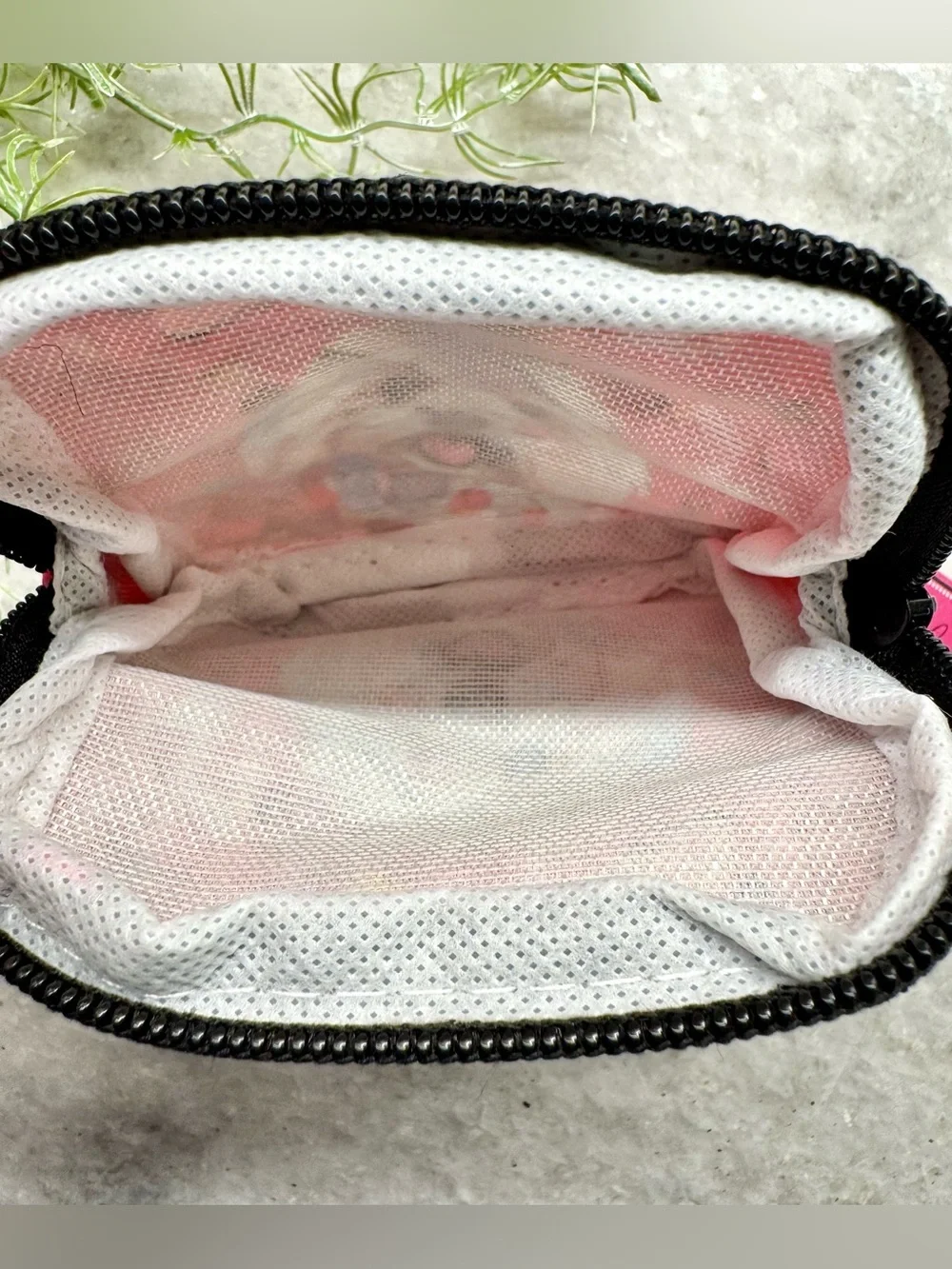 New Maltese Pink Zip Bag Dog Walk Treat Accessory Pouch w/ Clip & Charm - 4”x4”